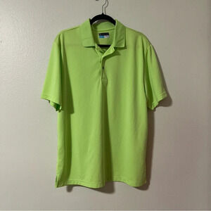 PGA Tour Breathable Shirt Men's XL Green Short Sleeve Golf Outdoor Polo